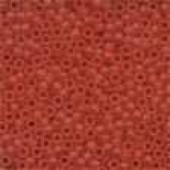 Frosted Glass Beads 62013 - Frosted Red Red