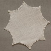 20cm Rosette Crochet Doilies - Cream 20cm / 7.5in