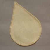 16cm Teardrop Crochet Doilies - White 16 x 24cm / 6.5 x 9.5in
