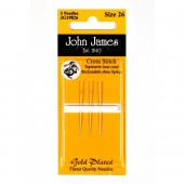 John James Gold Plated Tapestry Needles - Size 26