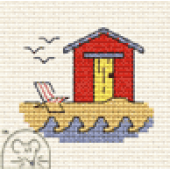Mouseloft Beach Hut Cross Stitch Kit - 00B-001bts