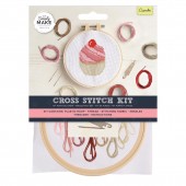 Simply Make Cross Stitch Kit - Cup Cake