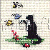 Mouseloft Curious Cat Cross Stitch Kit - 003-M02sml