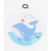DMC Stitch It Junior Embroidery Kit Whale - 50% off RRP