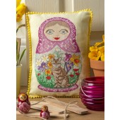 Cross Stitcher Project Pack - Hello Dolly! with backing fabric and trim - XST343