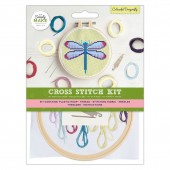 Simply Make Cross Stitch Kit - Colourful Dragonfly