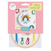 Simply Make Cross Stitch Kit - Rainbow