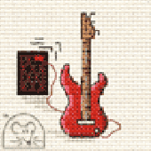 Mouseloft Electric Guitar Cross Stitch Kit - 004-P04stl
