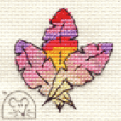 Mouseloft Colourful Feathers Cross Stitch Kit - 004-M14stl