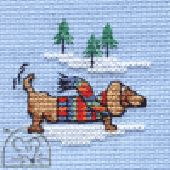 Mouseloft George's Jumper Cross Stitch Kit With Card And Envelope - N37stl