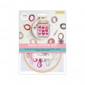 Simply Make Cross Stitch Kit - Jar of Hearts