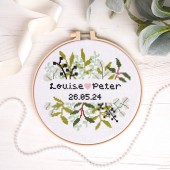 Simply Make Large Cross Stitch Kit - Personalised Foliage