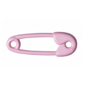 Safety Pin Charm - Pink 38mm 5 pack