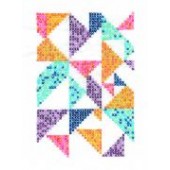TB113 - Geometry Rules Pixel Nation Printed Embroidery Kit