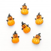 Pumpkin Witch Buttons - 3 Pack