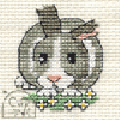 Mouseloft Daisy Rabbit Cross Stitch Kit - 004-L04stl