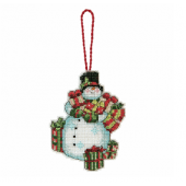 Dimensions Snowman with Presents Cross Stitch Kit