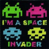 CK040 - Space Invader Gobelin Printed Tapestry Starter Kit