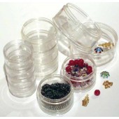SB40 - Pack of 6x 40mm Clear Plastic Stacker Jars