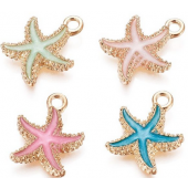 Starfish Charm - Assorted colours. Pack of 1