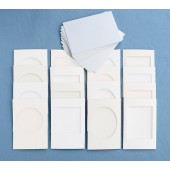 White All Shapes 16 Card Pack