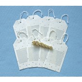Starry Stitchable Tags Cream/Silver 
