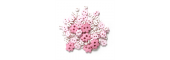 Craft Buttons - Pink Flowers (2.5g Pack)