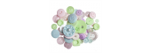 Craft Buttons - Assorted Pastels (60g Pack)