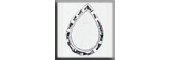 Glass Treasures 12022 - Teardrop Silver