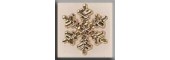 Glass Treasures 12038 - Medium Gold Snowflake