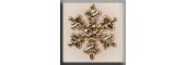 Glass Treasures 12040 - Large Snowflake Gold