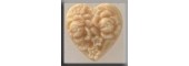 Glass Treasures 12066 - Cameo Heart Ivory