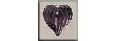Glass Treasures 12068 - Medium Heart Amethyst