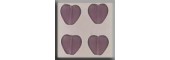 Glass Treasures 12091 - Medium Heart Amethyst