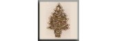 Glass Treasures 12106 - Christmas Tree Gold
