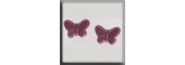 Glass Treasures 12121 - Butterfly Matte Rose