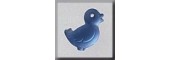 Glass Treasures 12134 - Song Bird Light Sapphire