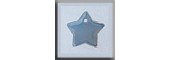 Glass Treasures 12174 - Small Flat Star Opal White