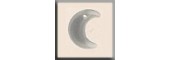 Glass Treasures 12184 - Small Crescent Moon Matte Crystal