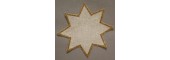 20cm Star Crochet Doilies - White/Silver 20cm / 7.5in