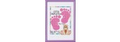 SGP-0603 - Baby Footprints Birth Announcement