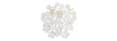 Craft Buttons - White transparent Stars (1.5g Pack)