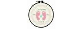 Dimensions Baby Footprints Birth Record Counted Cross Stitch Kit