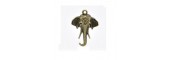 Elephant Bronze Tone Charms - 3 Pack