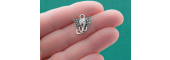 Elephant Silver Tone Charms - 4 Pack