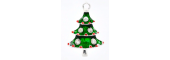Christmas Tree Charm - Enamel and Rhinestone