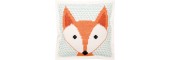 Rico Fox Felt Cushion Cross Stitch Kit 