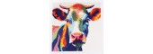 Trimits  - Cross Stitch Kit - Colourful Cow
