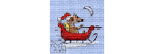 Mouseloft Meerley Helping Santa Cross Stitch Kit With Card And Envelope - G34stl
