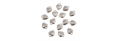 Heart Silver Tone Charms - 3 Pack